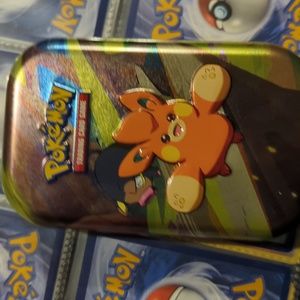 Tin can box w/20 basic cards